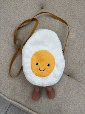 Jellycat Retired Amuseable Happy Boiled Egg Crossbody Plush Bag